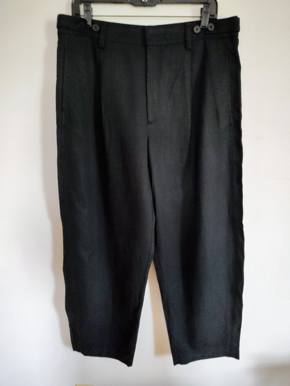 Madewell Black Barrel-Leg Pant